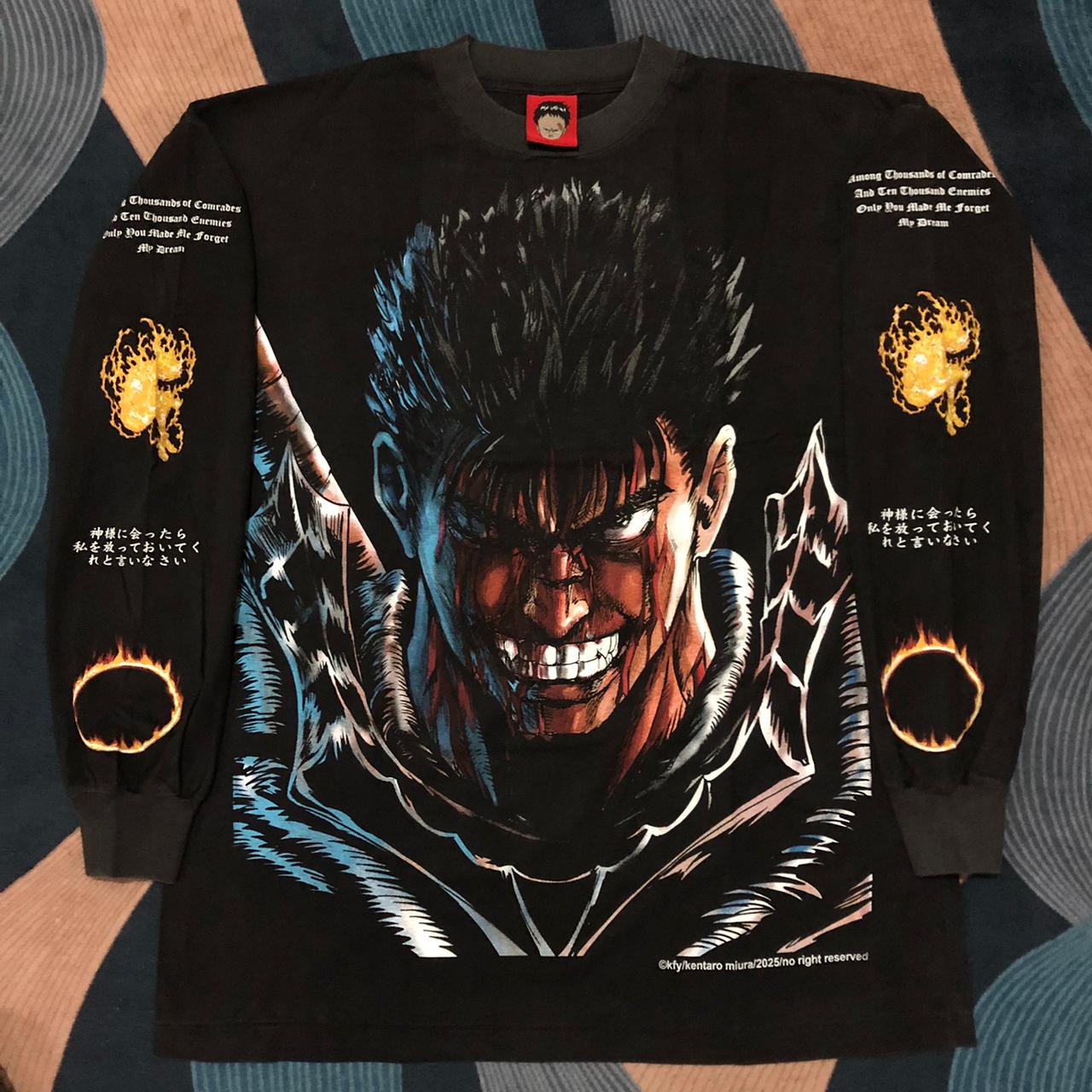 BERSERK "GUTS" LONGSLEVEE FADED SHIRT
